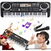 KLÁVESY ELEKTRONICKÉ PIANINO MIKROFÓN 61 KLÁVESOV DEMO KEYBOARD, MIKROFÓNOM