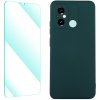ENKAY 59431 ENKAY SET Silikónový obal a 2D sklo Xiaomi Redmi 12C tmavozelený