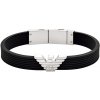 Emporio Armani Štýlový pánsky náramok Eagle Logo EGS3168040
