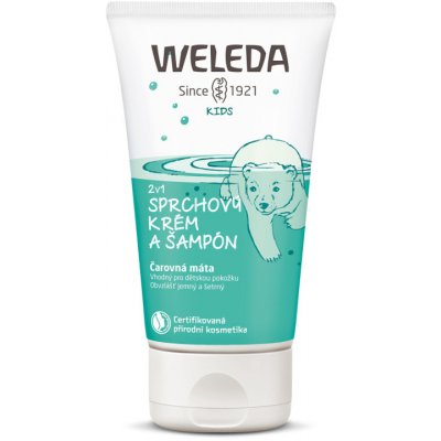WELEDA 2v1 Sprchový krém a šampón Čarovná mäta 150 ml