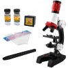 TFY C2121 Vedecký mikroskop čierno-červeno-biela, 100x, 400x, 1200x