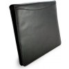 Černá kožená zipová spisovka A4 119-0358-60