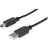 Manhattan kábel USB 2.0 A-mini B propojovací 1,8m
