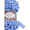 Alize Puffy Fine 112 - modrá (pletenie bez ihlíc, menšie očká ako pri Puffy)