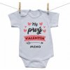 Boodyy Body s krátkym rukávom Môj prvý Valentín so srdiečkom 92 (18-24 mesiacov)