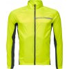 Pánska vetrovka na bicykel Castelli, SQUADRA STRETCH reflexný neón,Čierna,Sivá L