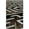 DIMEX | Vliesové fototapety na stenu 3D labyrint MS-2-0279 | 150 x 250 cm | hnedá, šedá + Vliesová fototapeta na stenu DIMEX 3D labyrint MS20279 v rozmere 375 x 250 cm