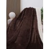 MKLozkoviny.sk Baránková deka mikroplyš Exclusive 220 × 200 cm – Laura tmavo hnedá