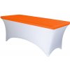 TENTino Elastická čiapka STANDARD na dosku skladacieho stola 152x76 cm VIAC FARIEB Farba obrusu: ORANŽOVÁ / ORANGE