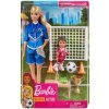 Barbie fotbalová trenérka s panenkou herní set blond trenérka