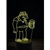 Beling 3D lampa, Barney Gumble, 7 farebná K9X93