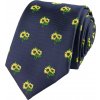 Quentino Tmavě modrá pánská kravata SLUNEČNICE PKT08