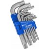 Kľúč TORX sada kľúčov TORX typ L 15 ks T6-T60 Cr-V v klipe S&R
