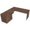 kancelársky stôl sestava pravá 180 cm - GE 1800 60 H P orech
