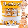 PUDINGOVÝ VANKÚŠ S MASKOTMI NAPLNENÝ ROZTOMILÝMI CORGI PSÍKMI AKO DARČEK
