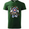 Lukostreľba komiks - Klasické pánske tričko vyššej gramáže - XS ( Fľaškovozelená )