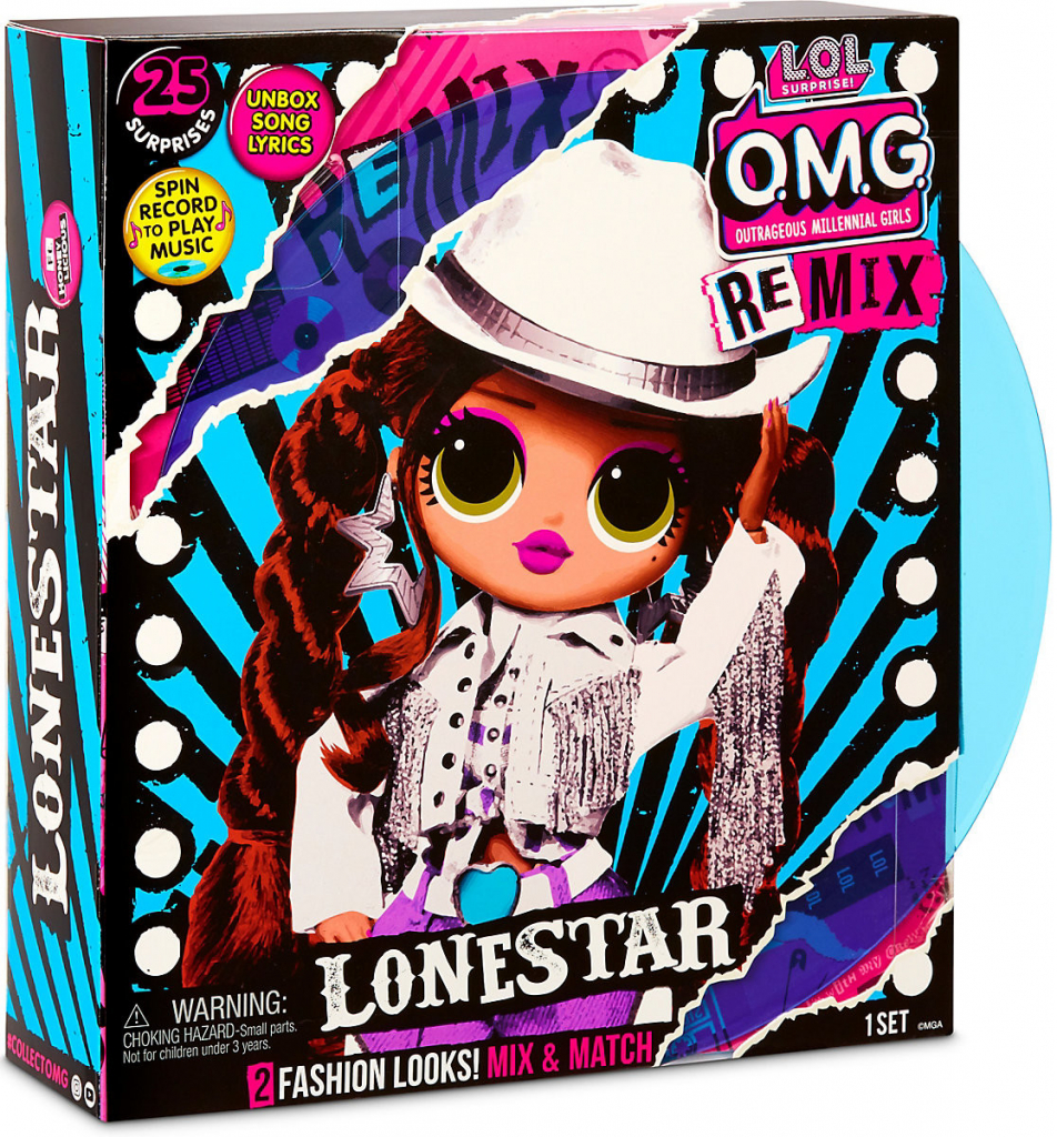 MGA L.O.L Surprise! OMG Remix velká ségra Lonestar