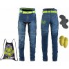 Dámske moto jeansy W-TEC Ekscita Farba modrá, Veľkosť 27