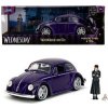 Jada Wednesday auto 1972 VW Beetle a figúrka Wednesday 1:24