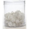 Vlasové doplňky Škripček s ružičkou 50ks - biele