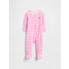 GAP Baby kockovaný overal Ružová 3-6M Ružová Ružová