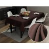 Biante Dekoračný obdĺžnikový obrus Rongo RG-015 Tmavo hnedý 140x180 cm