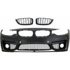 KITT Specials Front Bumper with Grilles Piano Black suitable for BMW 4 Series F32 Coupe F33 Convertible F36 Gran Coupe (2013-2017) M4 Design