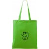 Zubárka princezná - Taška bavlnená - 42 x 38 cm ( Apple Green )