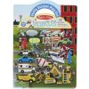 Melissa & Doug - Zošit s adhéznymi samolepkami Dopravné prostriedky, 32+