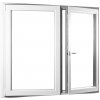 Dvojkrídlové plastové okno so štulpom REHAU Smartline+ - SKLADOVÉ-OKNÁ.sk - 1450 x 1450