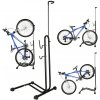 Stojan na bicykel jednoduchý vysoký pevný kovový čierny