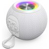 Hama Ball, Bluetooth reproduktor, 5 W, LED podsvietenie, AUX-in, USB-A, microSD slot, biely