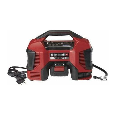 Einhell PRESSITO / Hybridný kompresor / 18V Akumulátor alebo 220V / 16 lm / Tlak 11 bar (4020460)