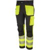 Bennon Pánske strečové reflexné montérky Erebos Class 1 Hi Vis čierna HV žltá