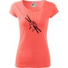 Paličky ruka - Dámske tričko Pure - S ( Korálová )