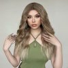 Okúzľujúca mandľová blond parochňa Stacy so sieťkou (lace front)