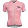 Force CHARM svetloružový dámsky cyklistický dres - kr. rukáv IBA XS (VÝPREDAJ)