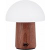 Biela/v tmavoprírodnej farbe LED stolná lampa (výška 12,5 cm) Alice Mushroom – Gingko