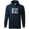 Volleyball nápis - Mikina pánska Cape s kapucňou - XL ( Tmavomodrá (takmer čierna) )