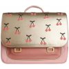 Školská aktovka Jeune Premier It Bag Midi - Cherry Pompon ružová,zlatá 17 l