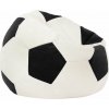 Plyšové kreslo v tvare lopty – čierne, pohodlné, moderné Veľkosť: XXL