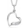 SOFIA strieborný prívesok srdce DOZAGB-PZA-ZW