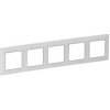 Legrand Valena Life - Päťnásobný rámik, biela/chróm - 754035