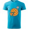 Pizza DJ - Klasické pánske tričko vyššej gramáže - 4XL ( Svetlý tyrkys )