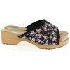 Dámske kožené kvetinové dreváky PETRIOLA