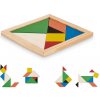 TANGRAM Drevené puzzle, viacfarebná