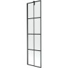 Mexen Next vanová zástena, 1-krídlová, 50 x 150 cm, čierna mriežka, čierna - 895-050-000-00-77-70