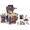 Set pracovný stôl trojkrídlový a kávovar Black&Decker Mega Center Smoby s jedálenskou súpravou