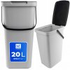 KADAX KOŠ NA ODPADKY, NÁDOBA NA ODPAD 20L, VEDRO NA TRIEDENIE S RÚČKOU