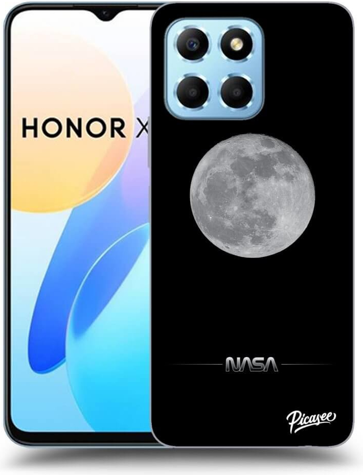 Picasee silikónové Honor X6 - Moon Minimal čierne